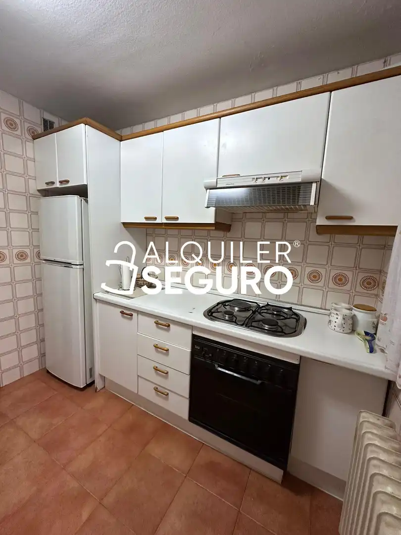 Cuina de Pis de lloguer en Madrid amb Calefacció, Terrassa i Moblat
