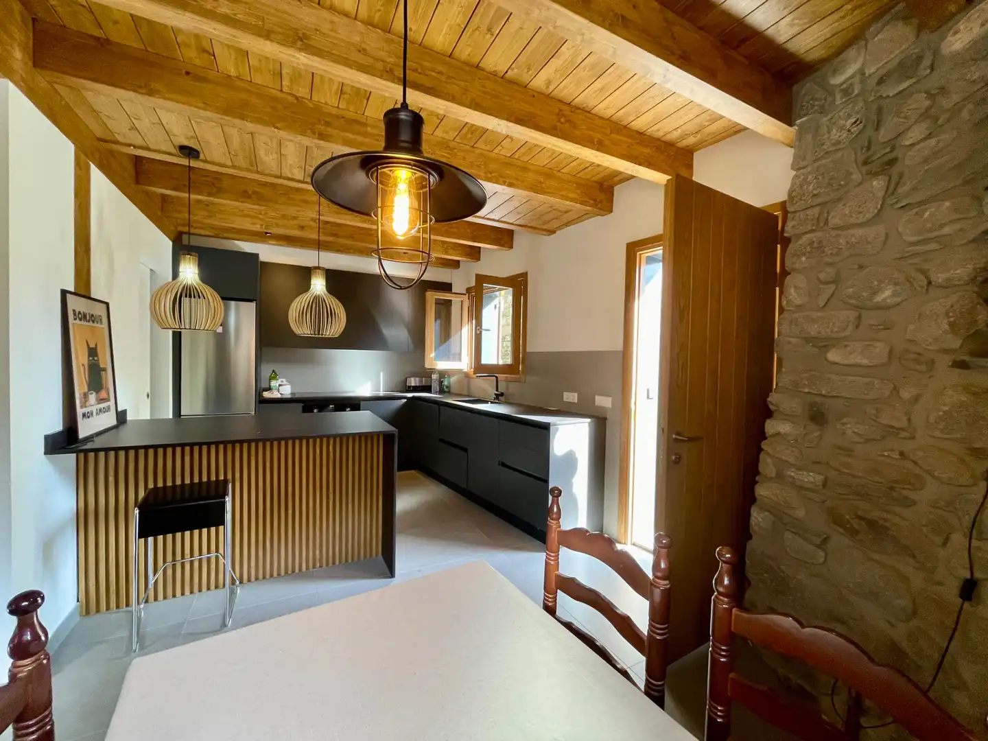 Cocina de Finca rústica en venta en Setcases con Calefacción, Parquet y Trastero