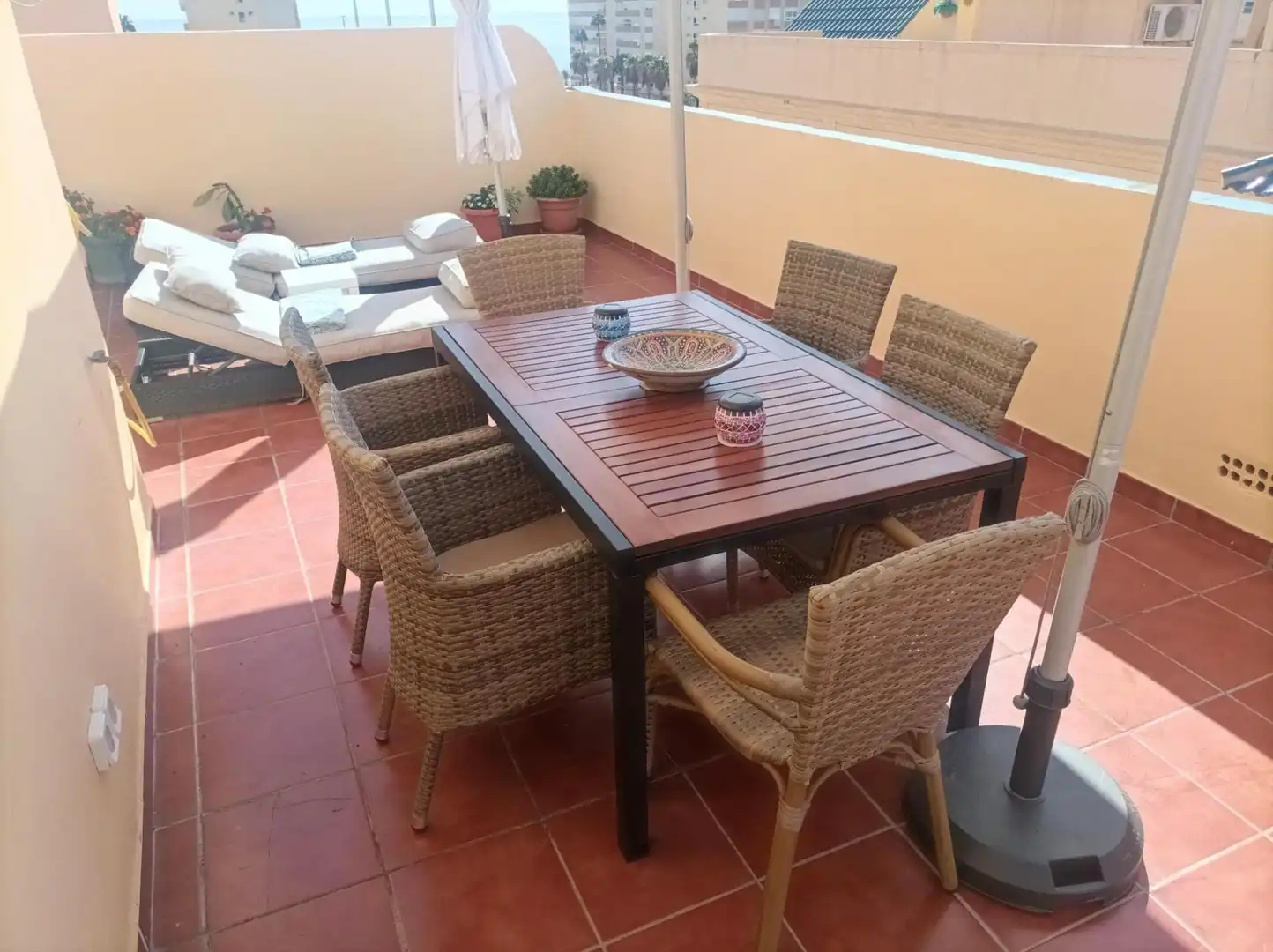 Terrassa de Àtic de lloguer en Torrox amb Piscina comunitària