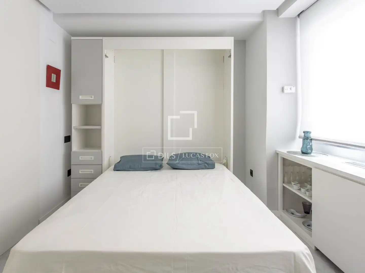 Dormitori de Loft de lloguer en Madrid amb Aire condicionat, Calefacció i Moblat