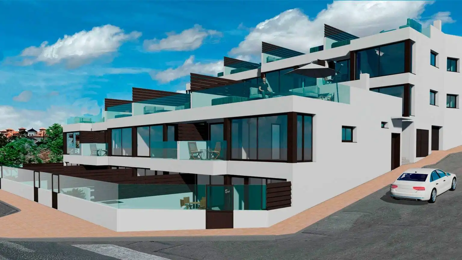Exterior view of Apartments for sale in Cartagena  with Heating, Terrace and Furnished