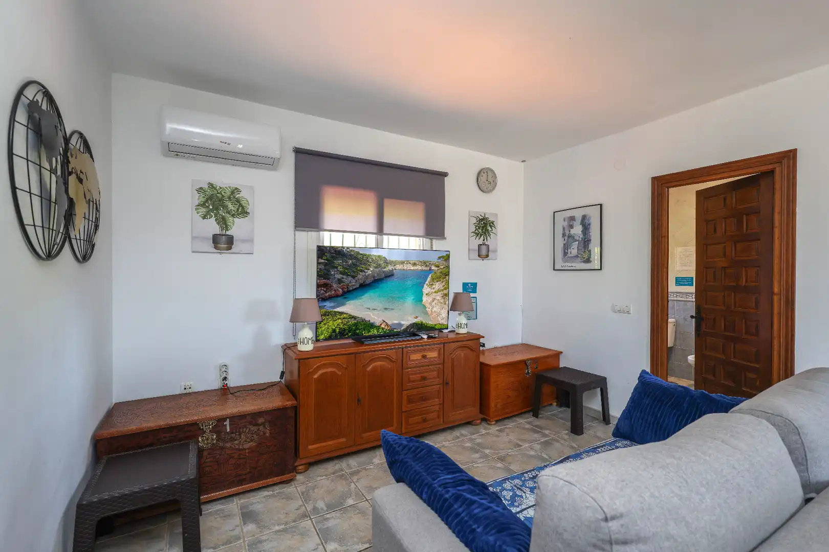 Wohnzimmer von Haus oder Chalet zum Verkauf in Coín mit Klimaanlage, Privatgarten und Schwimmbad