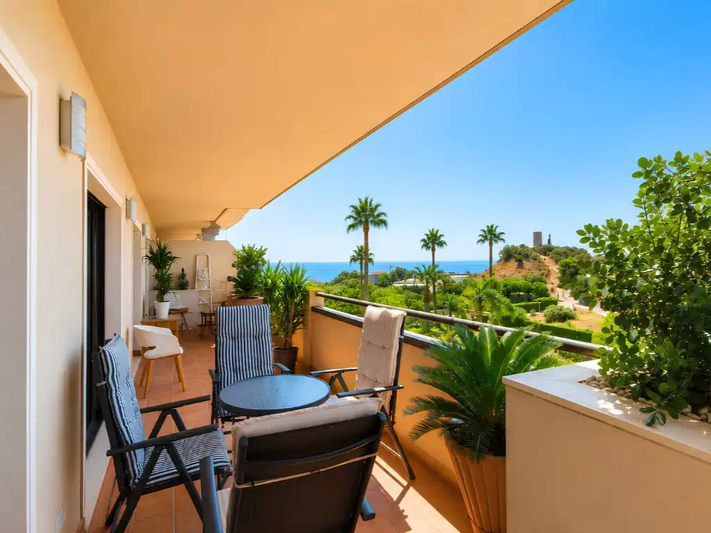 Terrace of Flat for sale in Fuengirola  with Air Conditioner, Private garden and Terrace