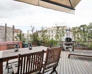 Terrace of Attic to rent in  Barcelona Capital  with Air Conditioner, Heating and Parquet flooring