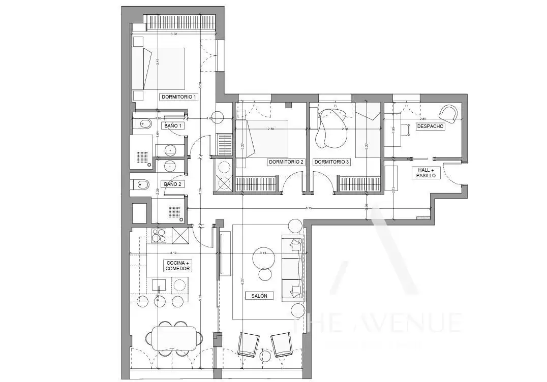 Piso en venta en Madrid con Aire acondicionado, Calefacción y Amueblado