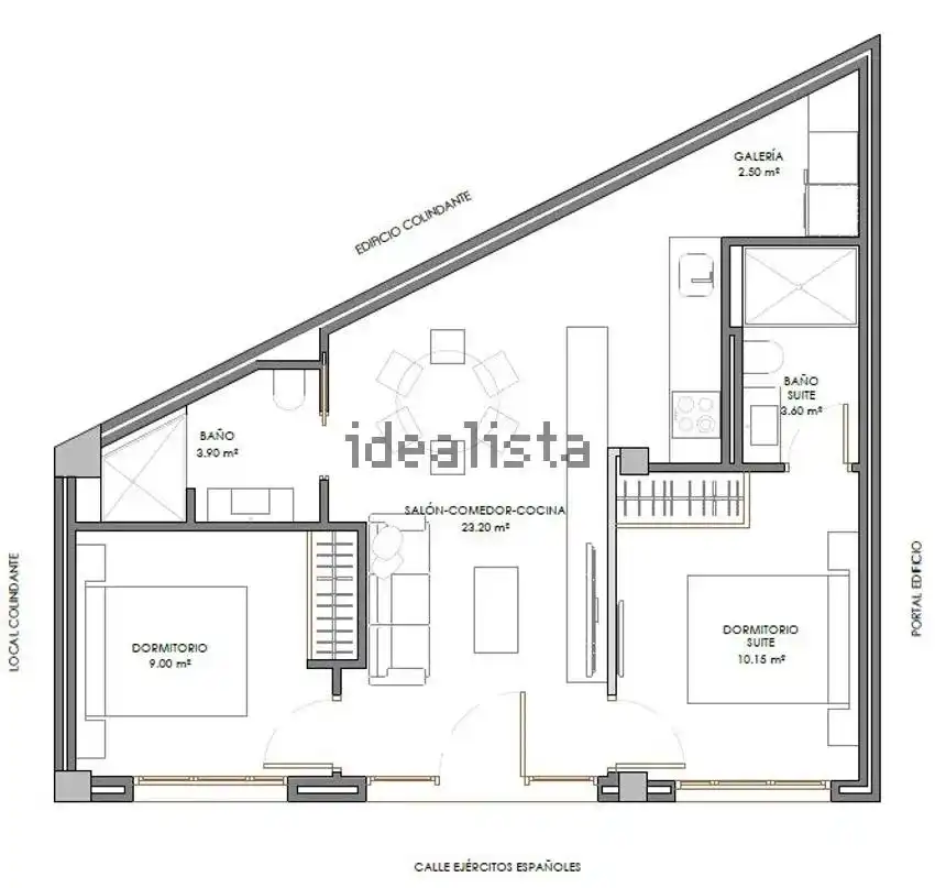 Estudio de alquiler en L'Alfàs del Pi con Aire acondicionado, Calefacción y Jardín privado