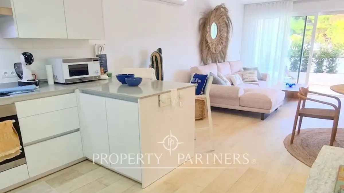 Cocina de Apartamento en venta en Moraira con Aire acondicionado, Terraza y Amueblado