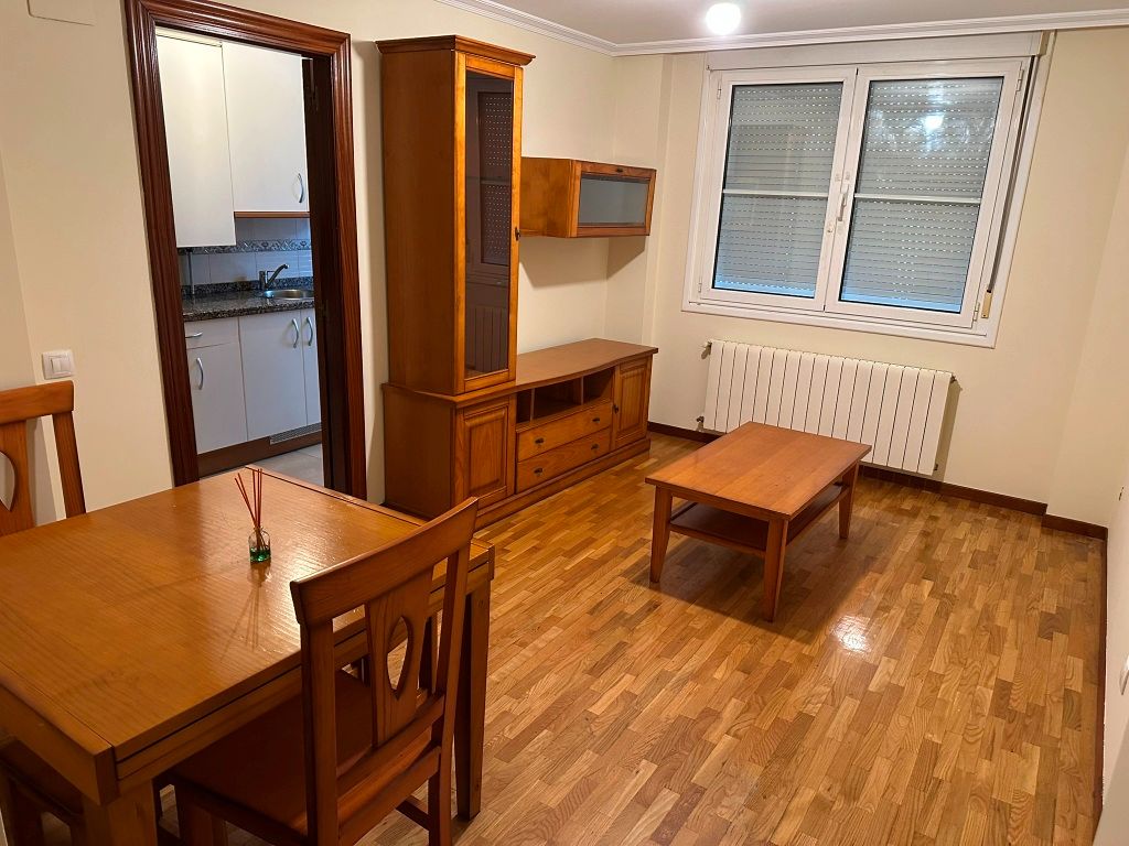 Living room of Flat for sale in Gijón   with Heating, Parquet flooring and Terrace