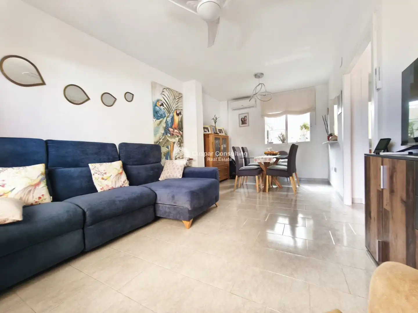 Sala de estar de Casa adosada en venta en San Pedro del Pinatar con Aire acondicionado, Calefacción y Terraza