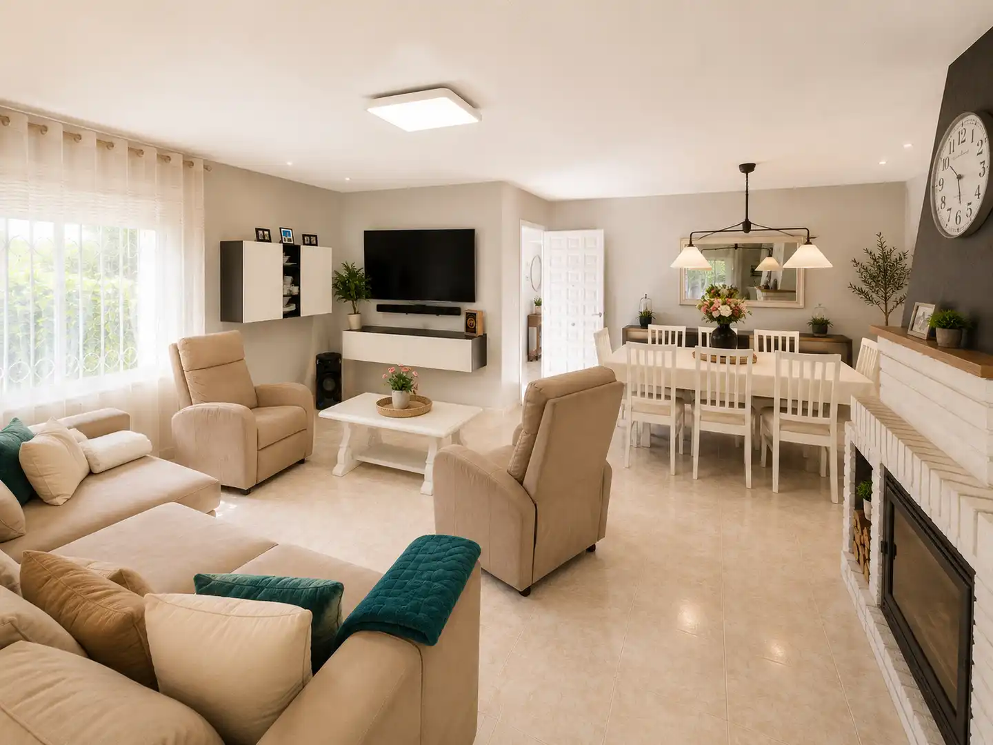 Living room of Houses for sale in Lleida  with Air Conditioner, Heating and Private garden