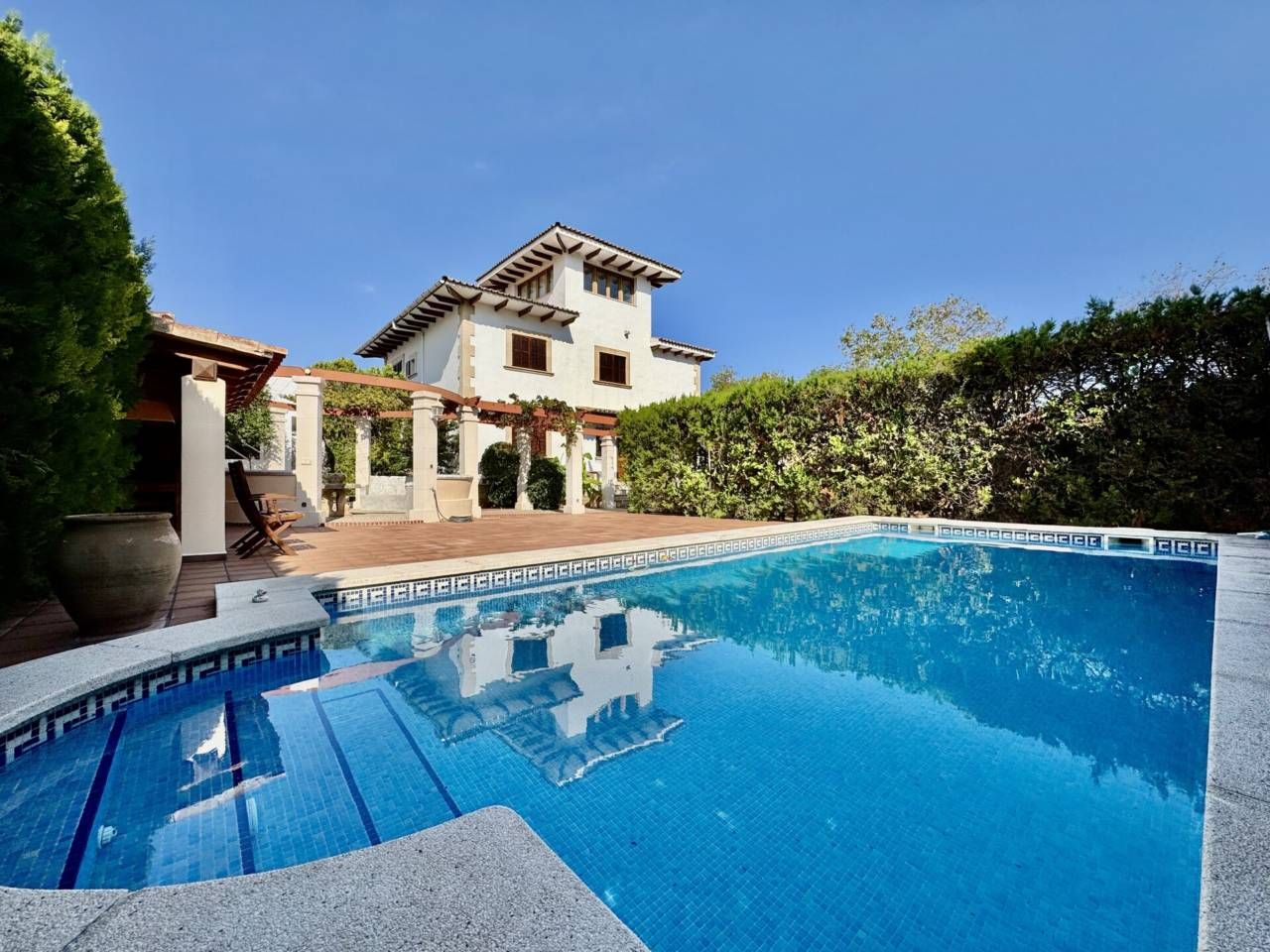 Piscina de Casa o xalet de lloguer en  Palma de Mallorca amb Aire condicionat, Jardí privat i Parquet