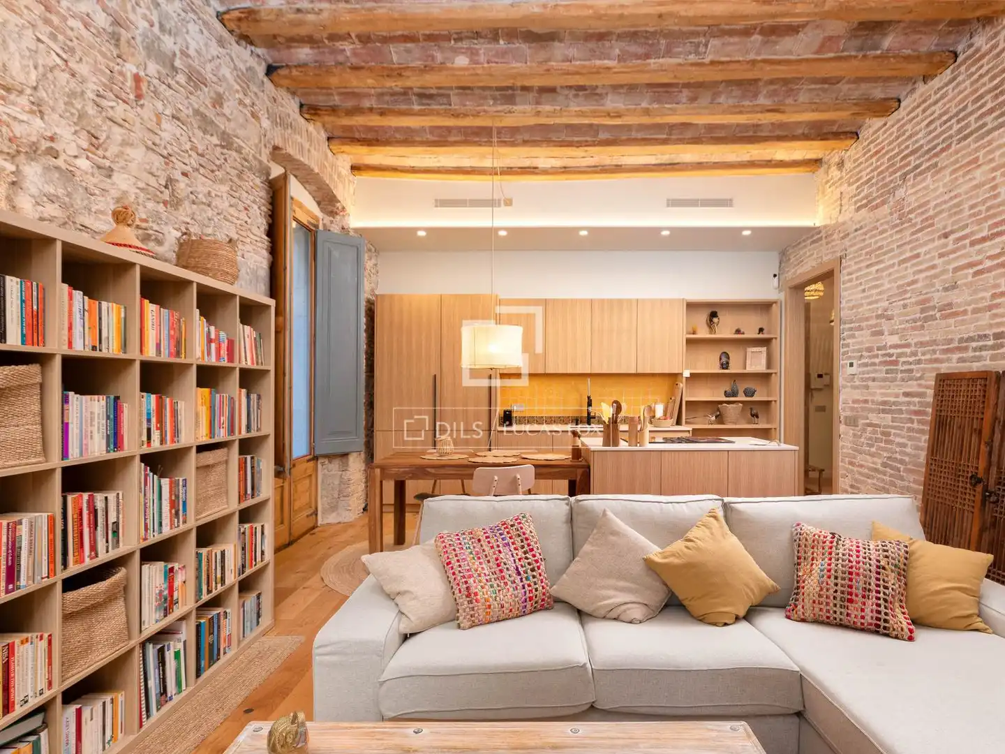 Sala de estar de Piso en venta en Girona con Aire acondicionado y Parquet