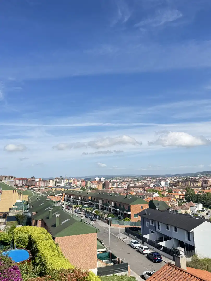 Vista exterior de Casa o xalet en venda en Avilés amb Calefacció, Jardí privat i Parquet
