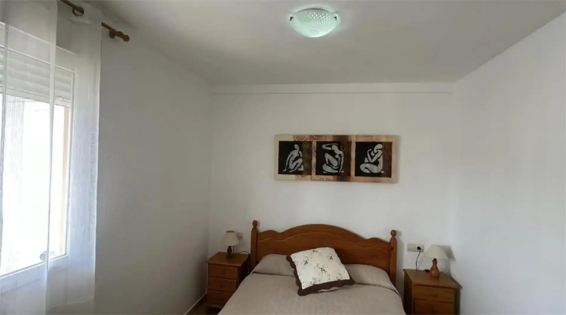 Bedroom of Flat for rent in Oliva  with Air Conditioner, Parquet flooring and Furnished