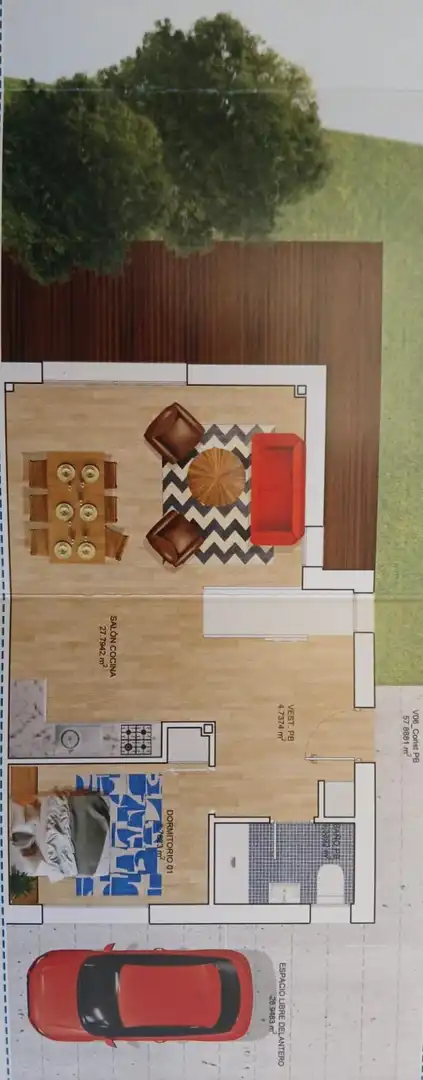 Sala de estar de Casa adosada en venta en Aldea del Fresno con Terraza