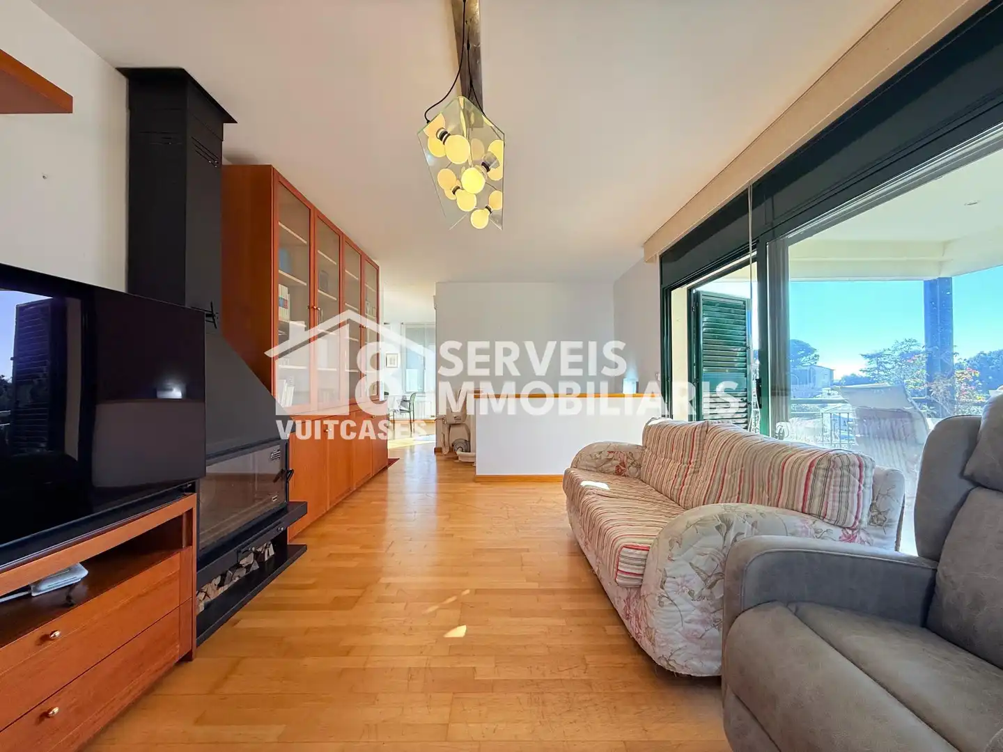 Sala de estar de Casa o chalet en venta en Sant Vicenç de Montalt con Calefacción, Jardín privado y Piscina