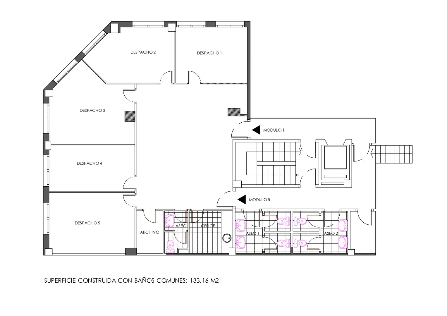Office for rent in Durango  with Air Conditioner, Heating and Internet
