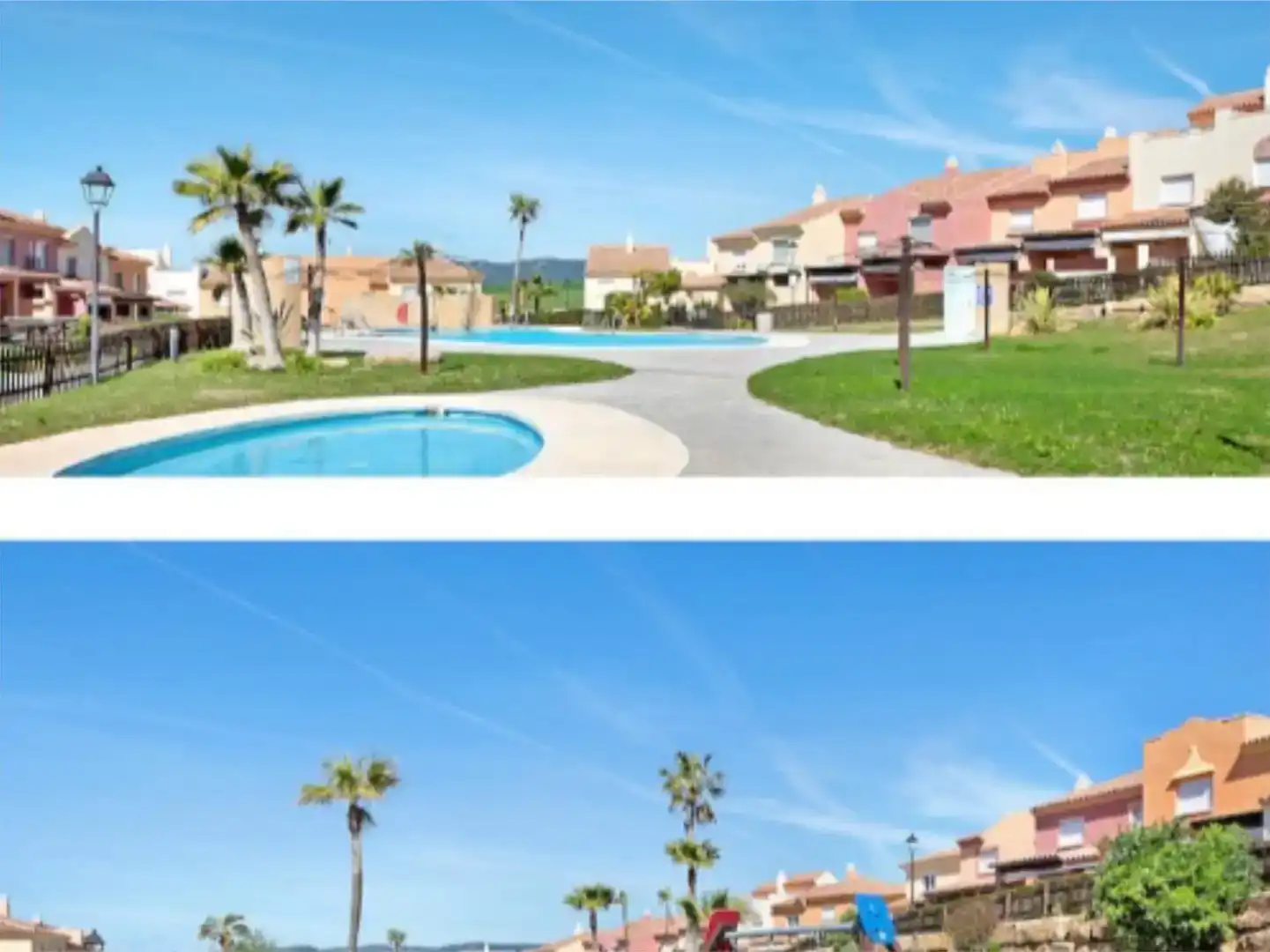 Vista exterior de Dúplex de lloguer en Zahara de los Atunes amb Aire condicionat, Jardí privat i Piscina