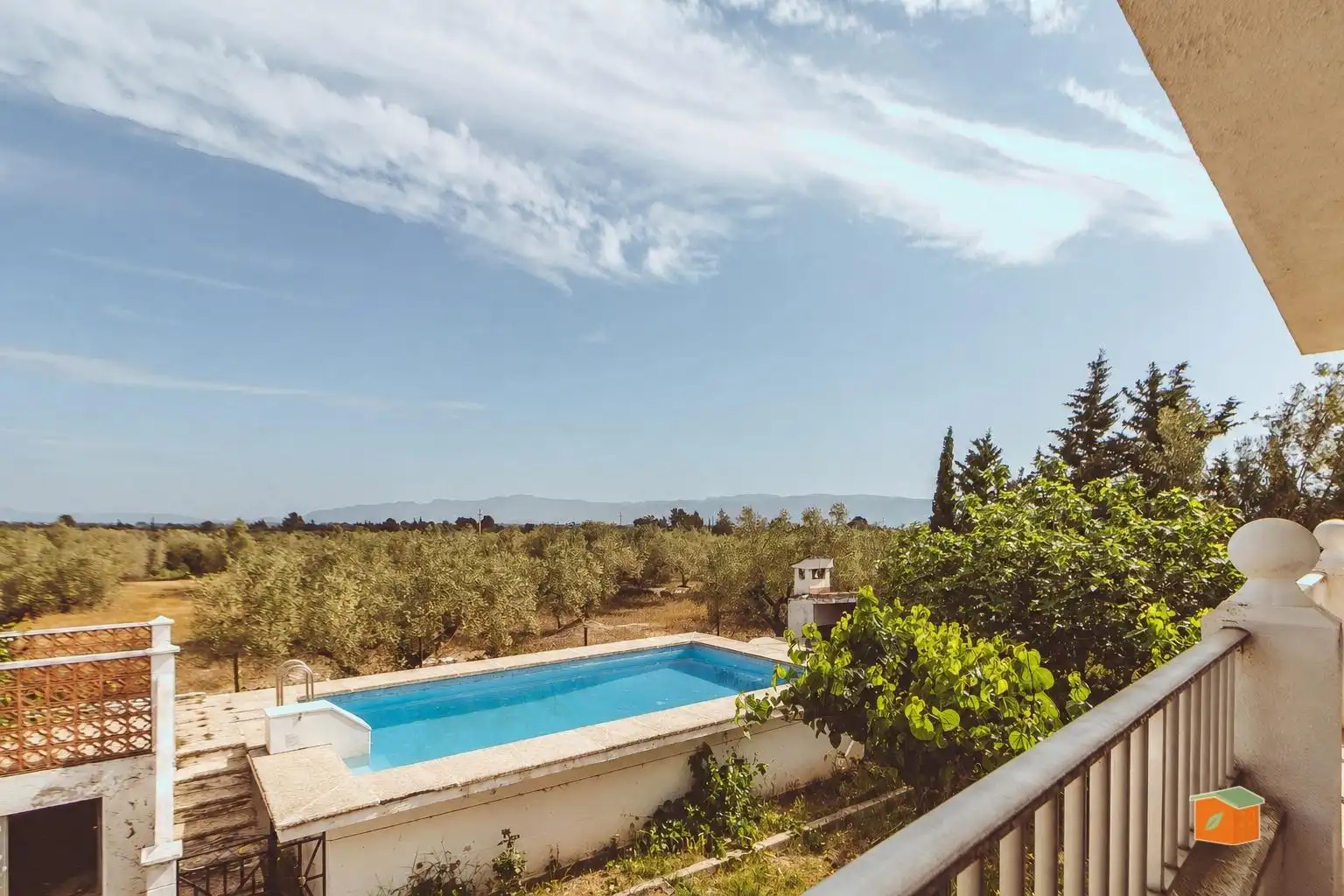 Swimming pool of Houses for sale in Roquetes  with Air Conditioner, Parquet flooring and Swimming Pool