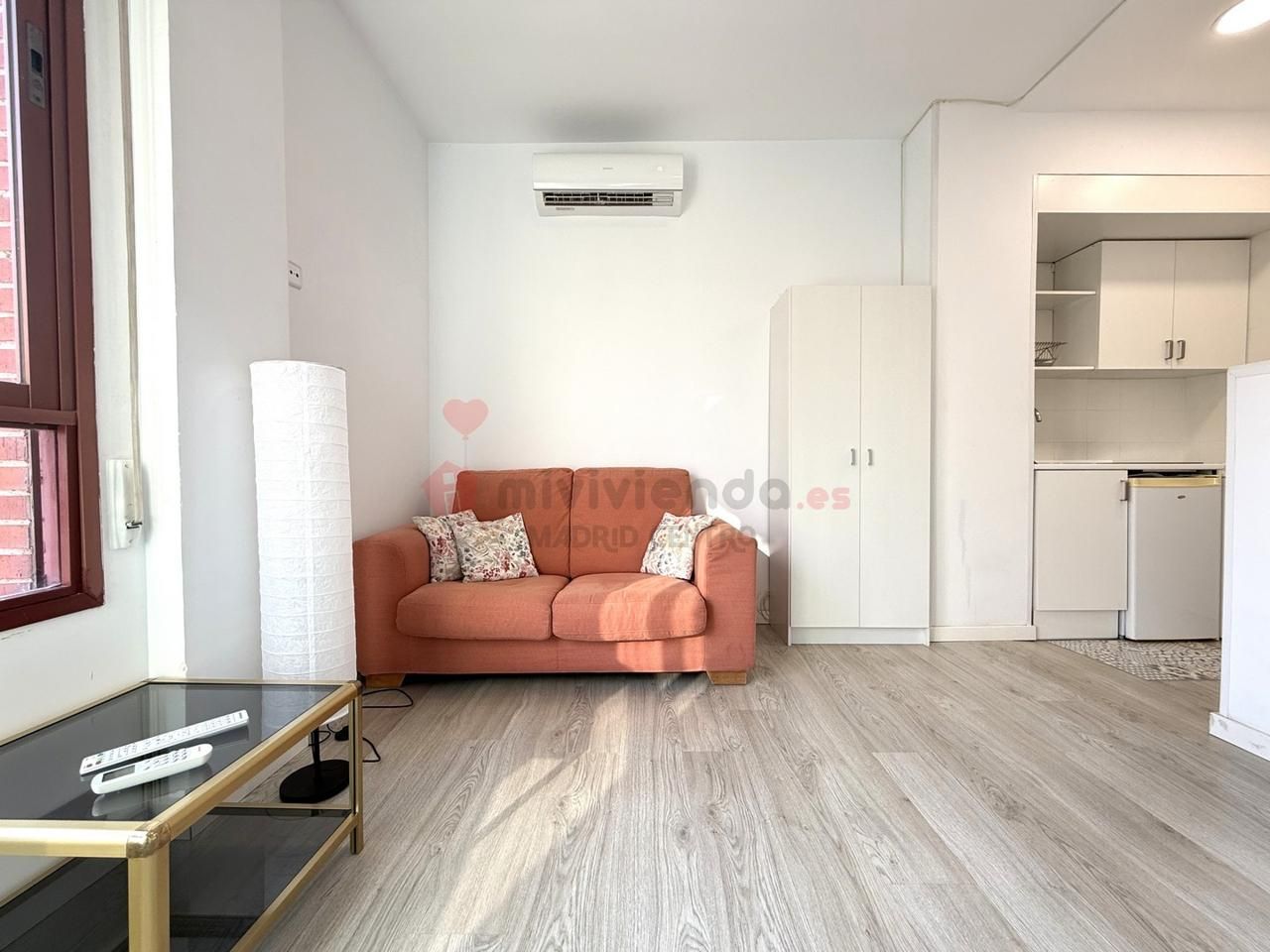 Living room of Apartment to rent in  Madrid Capital  with Air Conditioner and Furnished