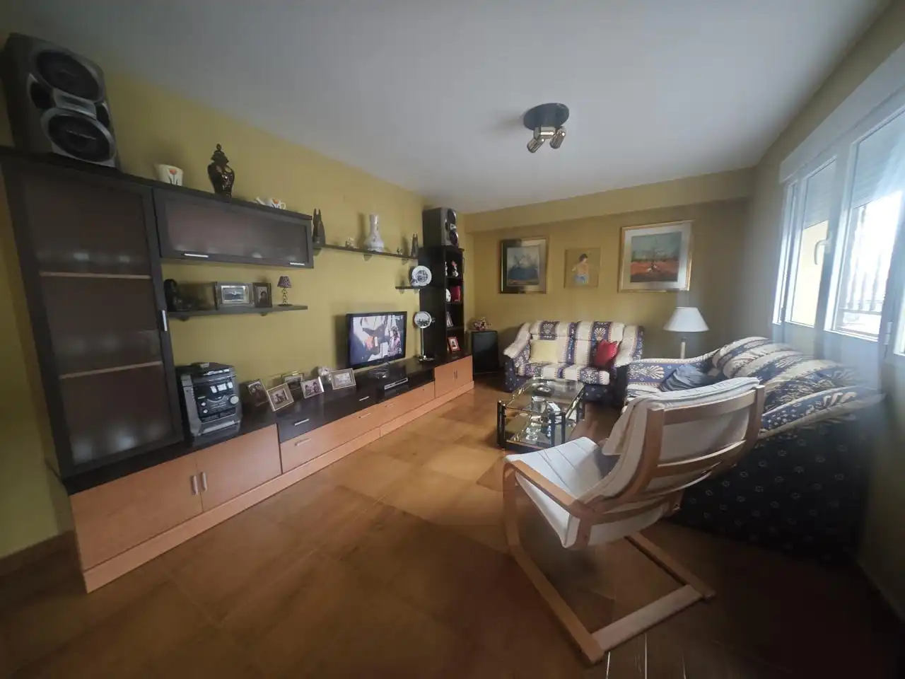 Sala de estar de Casa o chalet en venta en Valdeobispo con Aire acondicionado