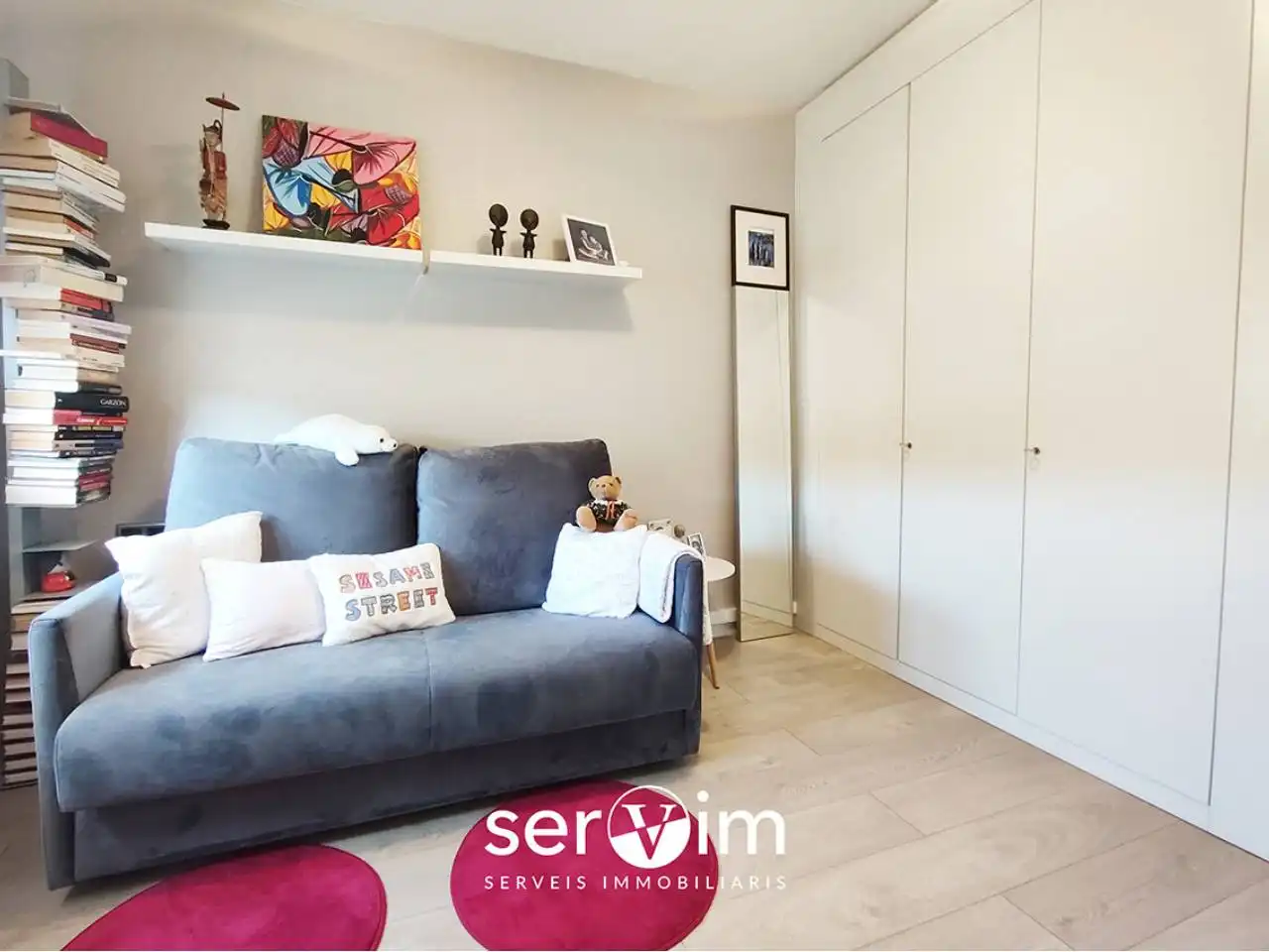 Habitación de Casa adosada en venta en Girona con Aire acondicionado, Calefacción y Jardín privado