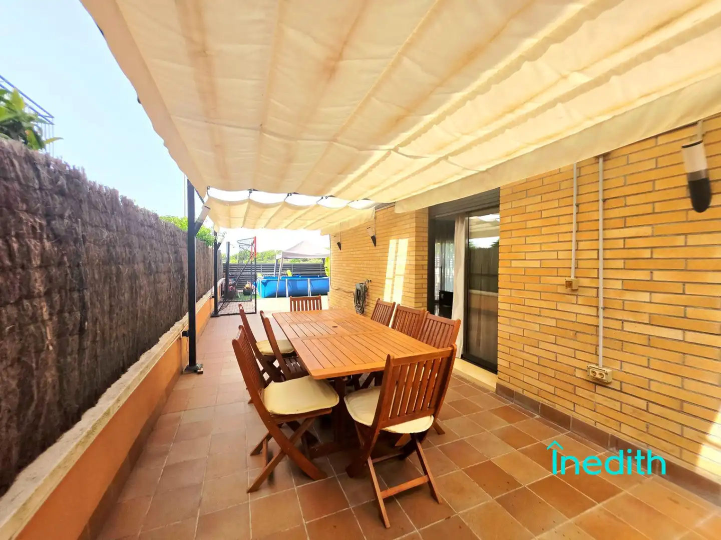 Terraza de Casa adosada en venta en Cubelles con Aire acondicionado, Calefacción y Jardín privado