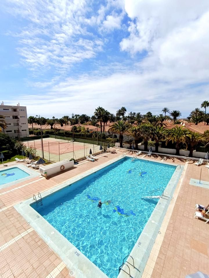 Piscina de Apartament de lloguer en San Bartolomé de Tirajana amb Moblat, Balcó i Piscina comunitària