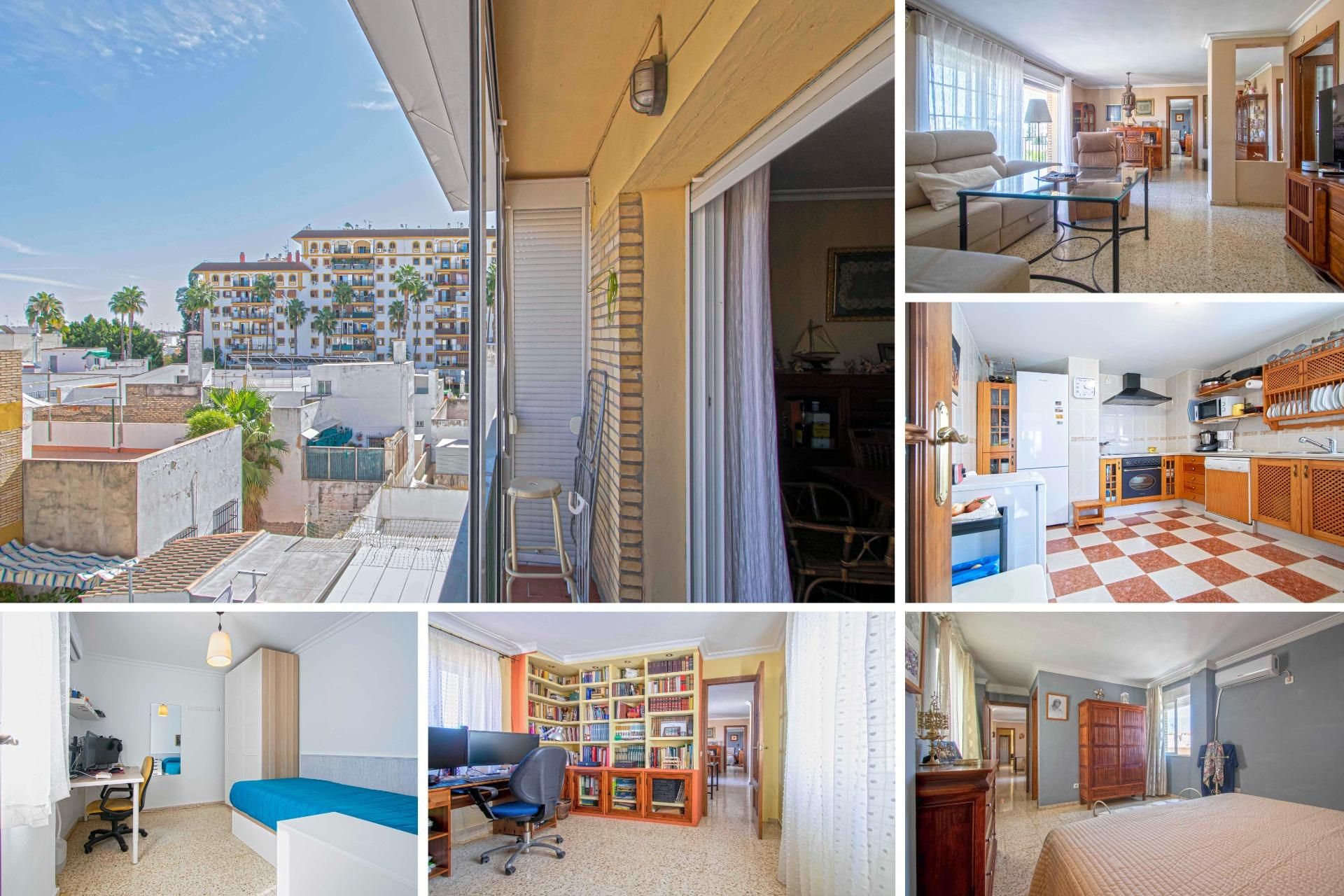 Exterior view of Flat for sale in  Sevilla Capital  with Air Conditioner, Heating and Terrace