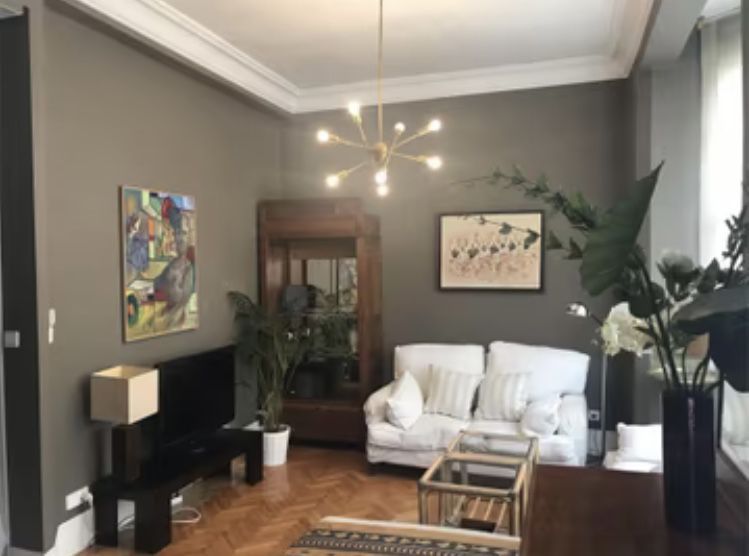 Sala d'estar de Pis de lloguer en A Coruña Capital  amb Aire condicionat, Calefacció i Parquet