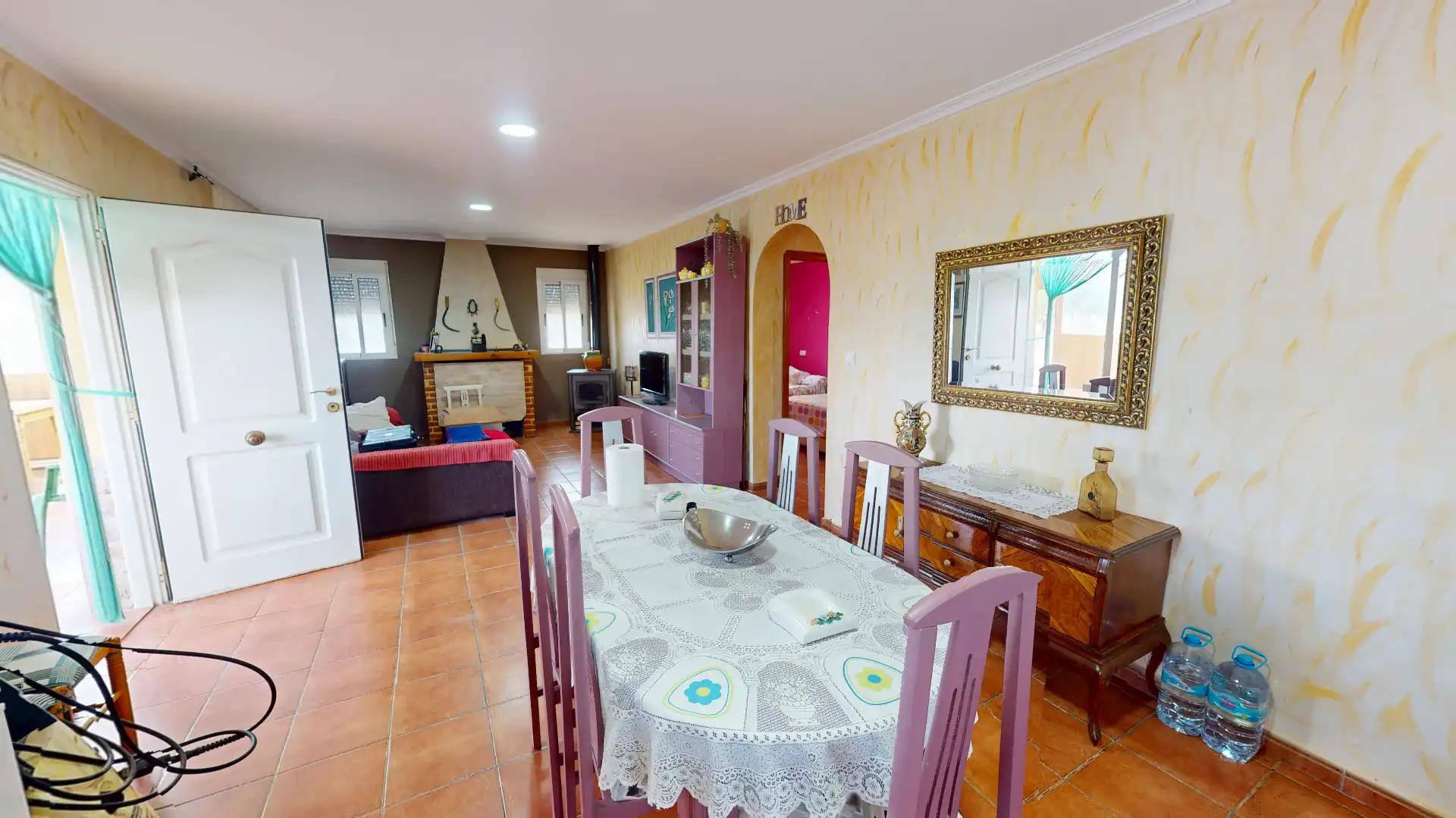 Dining room of Country homes for sale in Hondón de los Frailes  with Air Conditioner, Terrace and Furnished