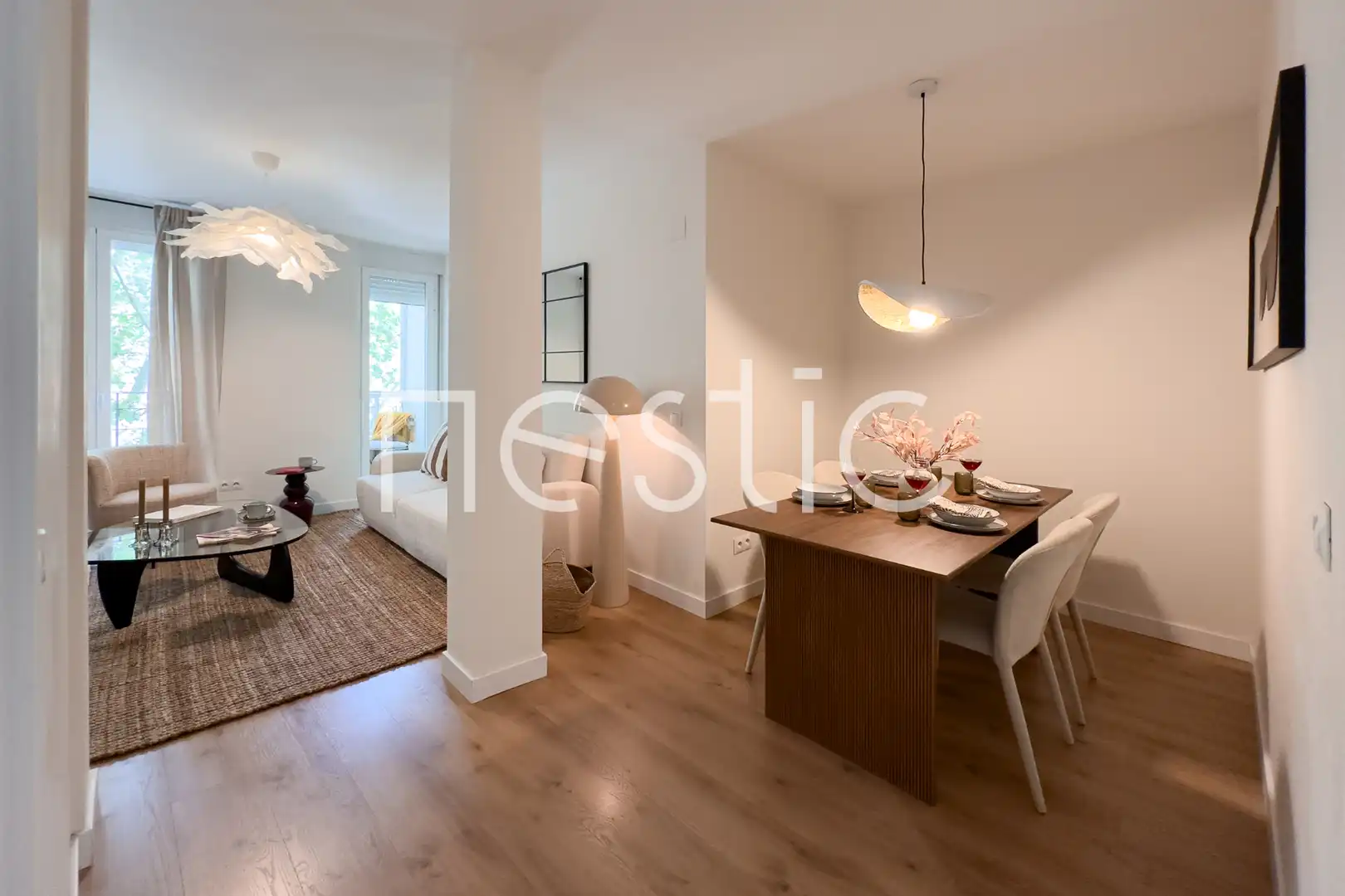 Sala d'estar de Apartament de lloguer en Madrid amb Aire condicionat, Calefacció i Moblat