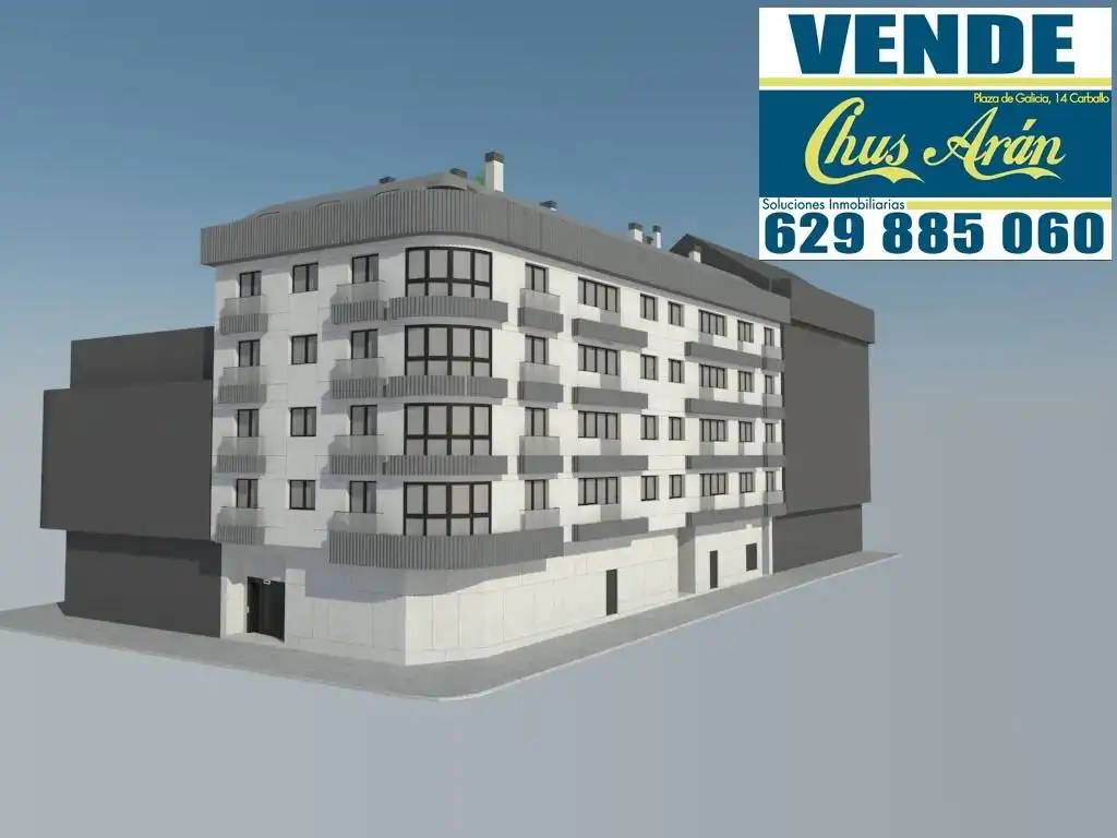 Exterior view of Flat for sale in Carballo  with Heating and Storage room