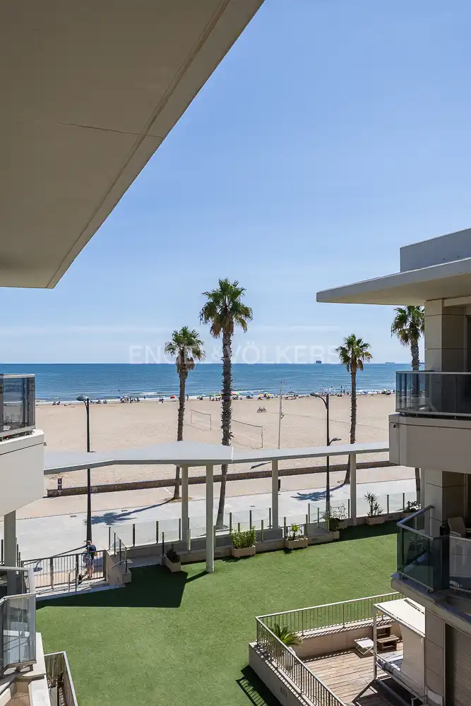 Terrace of Flat for sale in Alboraya  with Air Conditioner, Heating and Storage room