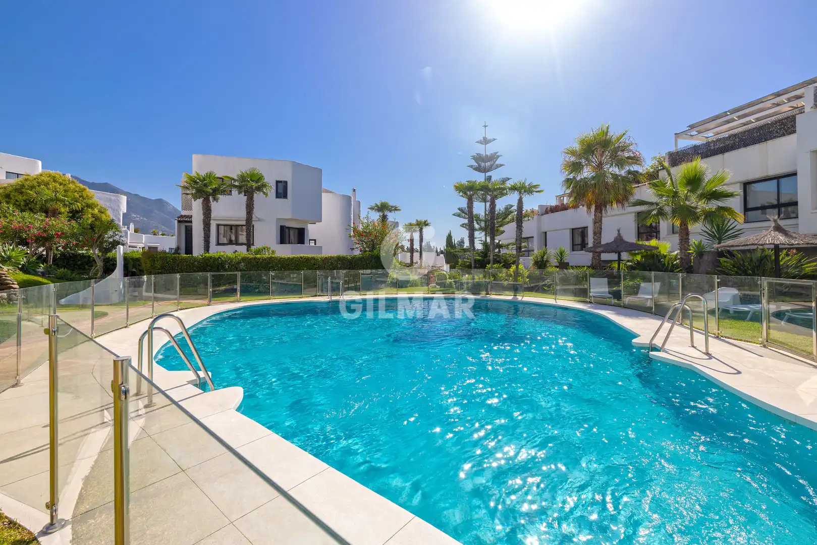 Garden of Duplexes for sale in Marbella  with Heating, Storage room and Swimming Pool