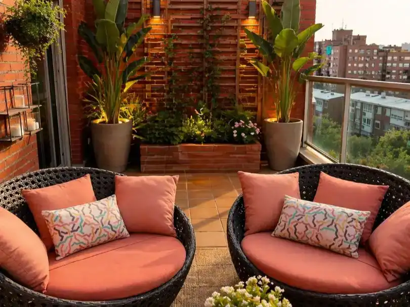 Terrassa de Apartament de lloguer en  Madrid Capital amb Aire condicionat, Piscina i Balcó