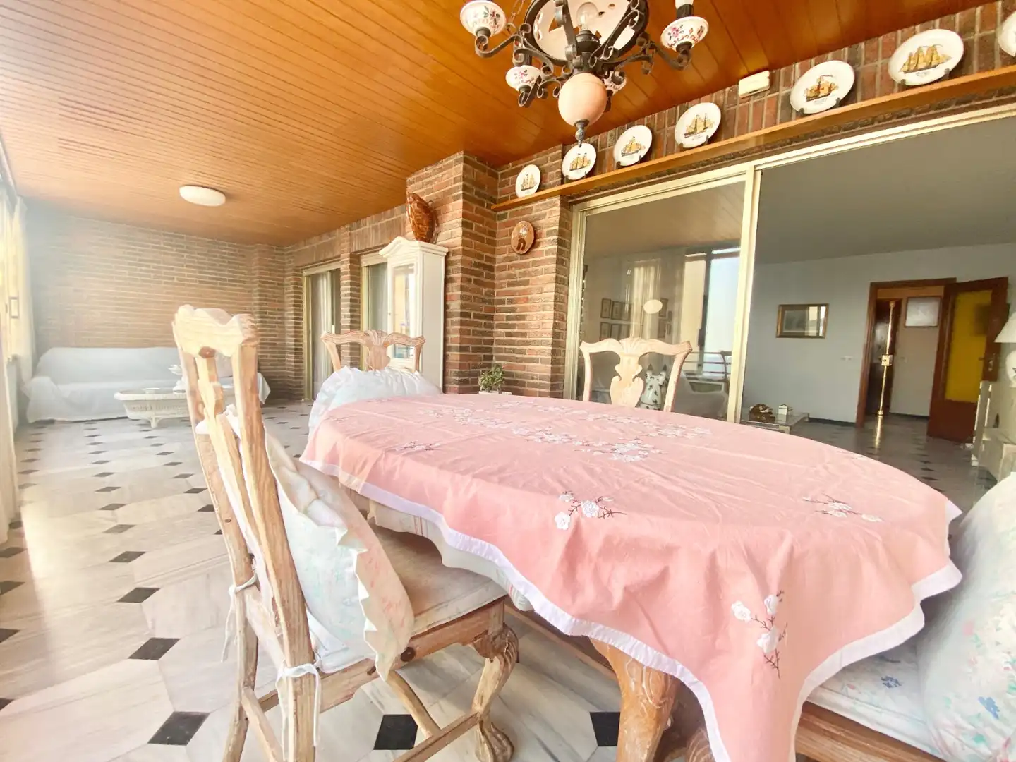 Terrace of Apartments for rent in Benidorm  with Heating, Swimming Pool and Furnished