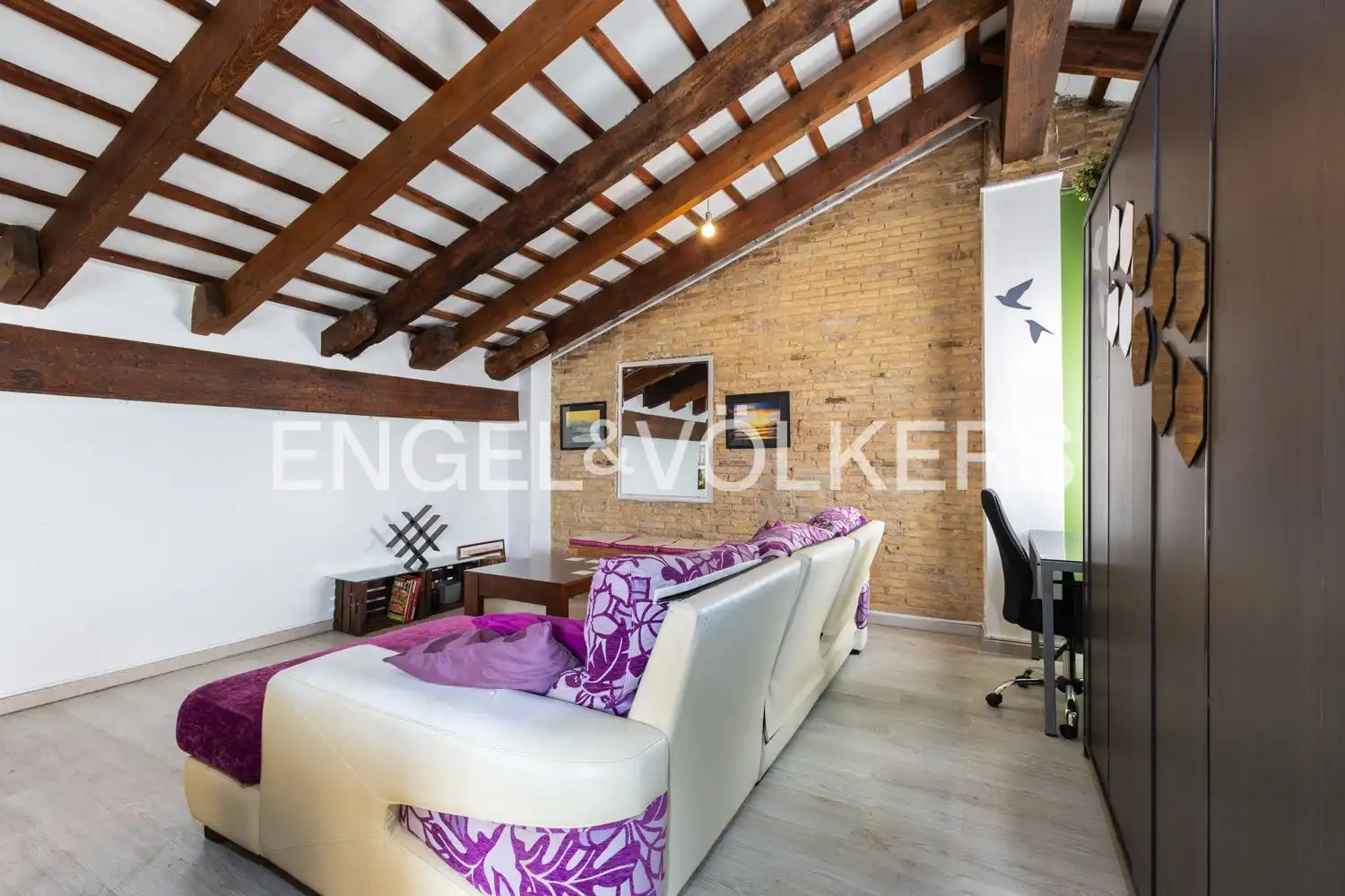Wohnzimmer von Wohnung zur Miete in Valencia mit Klimaanlage, Heizung und Abstellraum
