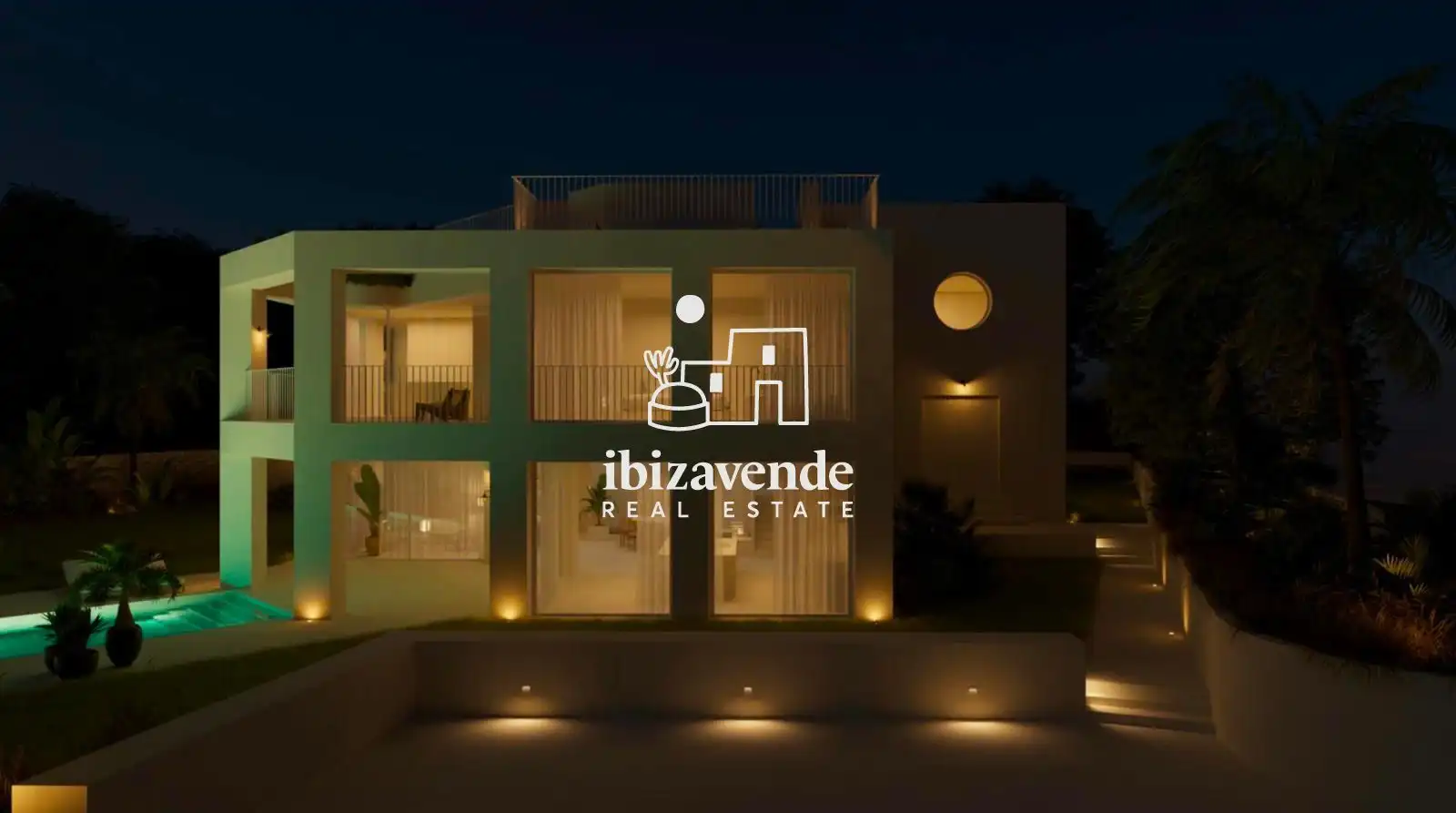 Vista exterior de Casa o xalet en venda en Santa Eulària des Riu amb Aire condicionat, Calefacció i Terrassa