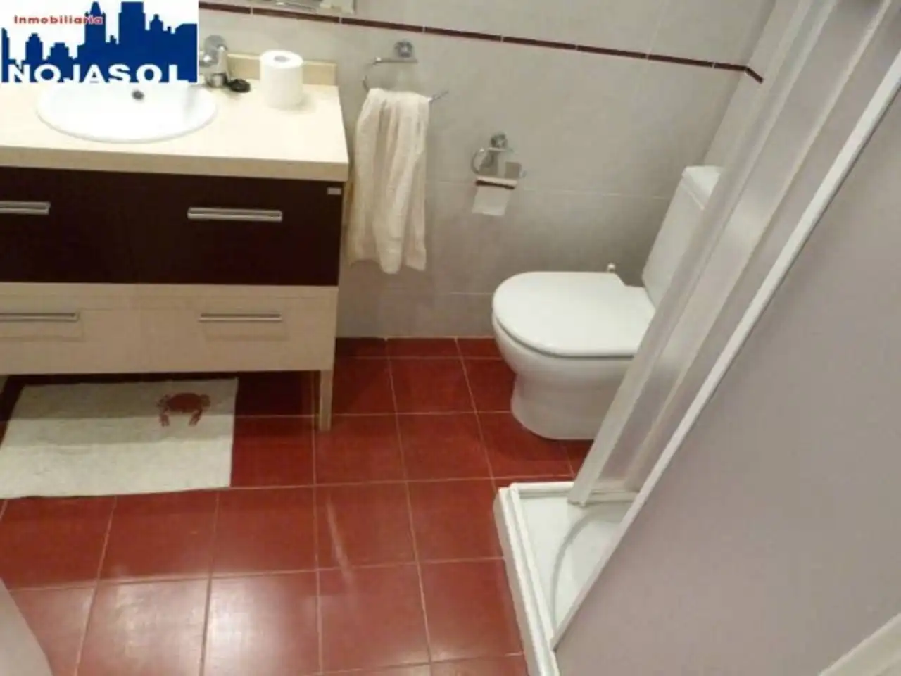 Bathroom of Flat for rent in Noja  with Heating, Terrace and Furnished