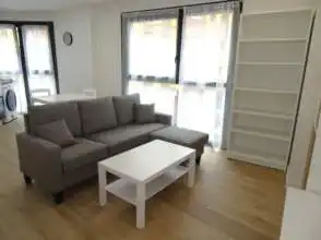 Living room of Flat for rent in Gijón   with Heating, Parquet flooring and Storage room