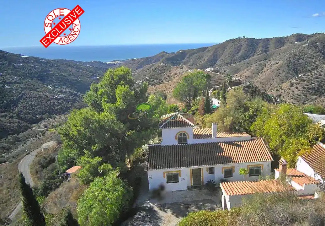 Vista exterior de Finca rústica en venda en Cómpeta amb Calefacció, Traster i Moblat