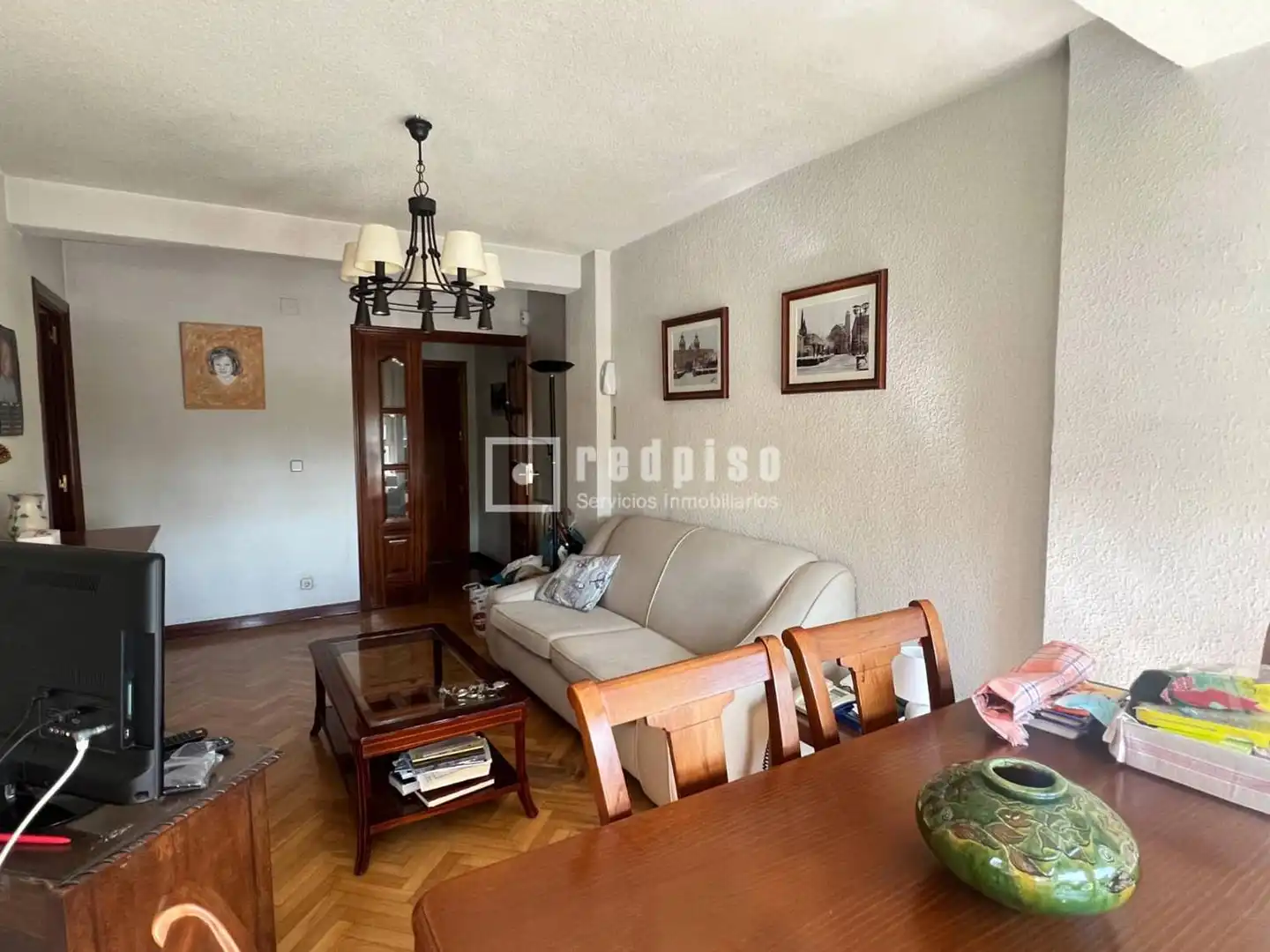 Sala d'estar de Pis en venda en Madrid amb Aire condicionat, Calefacció i Parquet