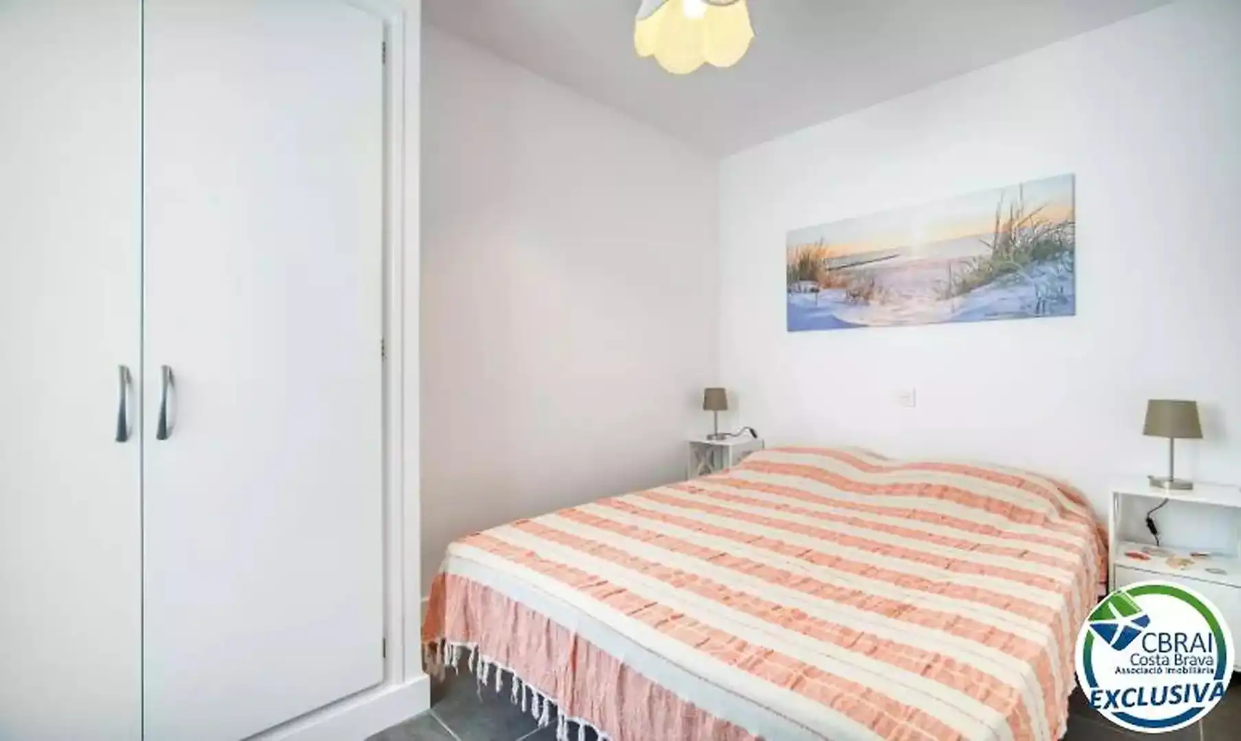 Schlafzimmer von Wohnung zum Verkauf in Roses mit Klimaanlage, Heizung und Terrasse