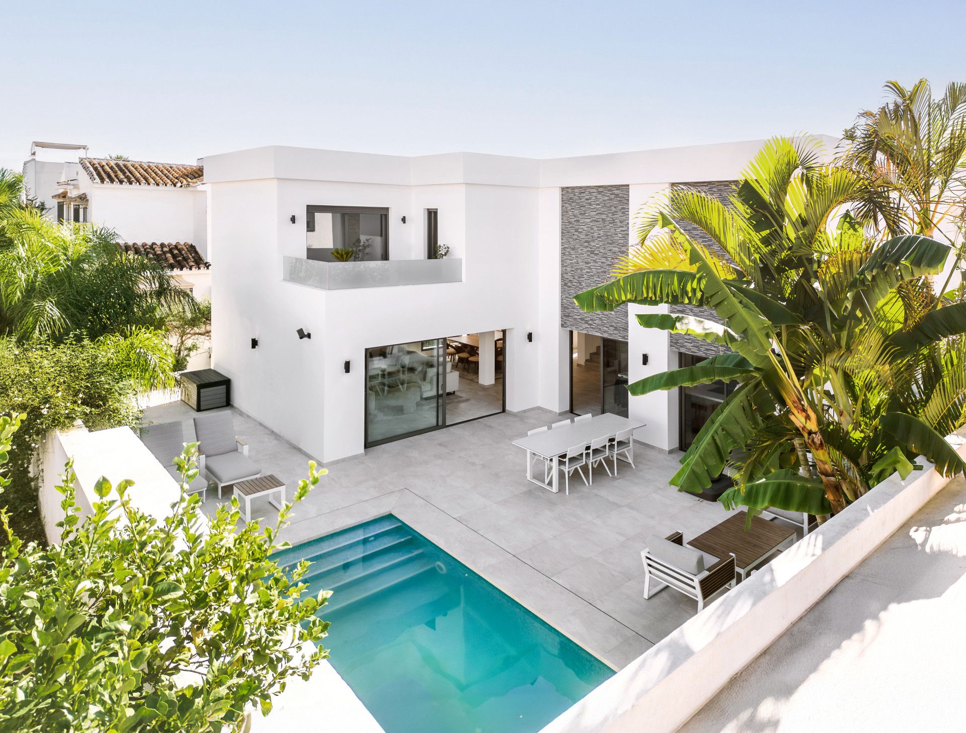 Terrassa de Casa o xalet en venda en Marbella amb Aire condicionat, Jardí privat i Terrassa