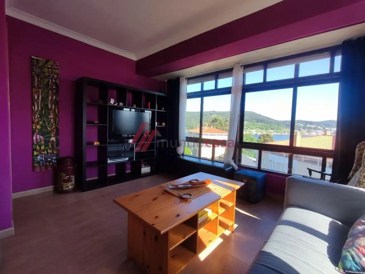 Living room of Flat for rent in Mugardos  with Heating, Furnished and Pets allowed