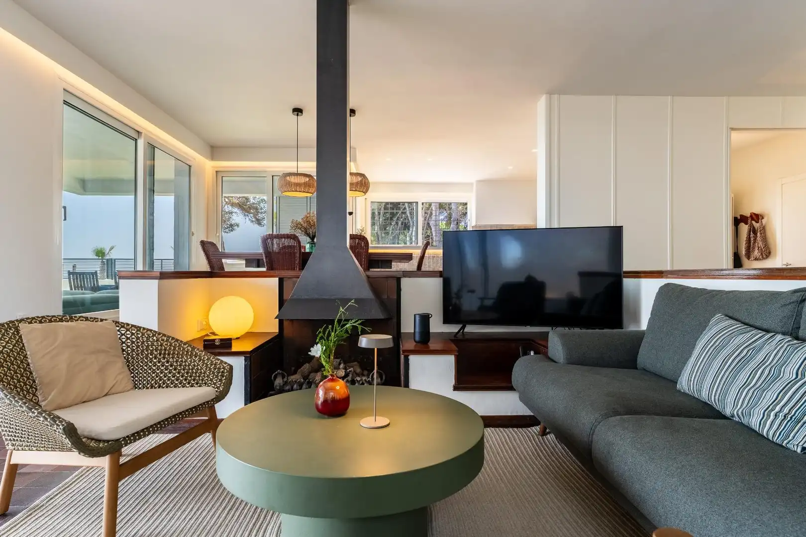 Sala de estar de Casa o chalet de alquiler en Cambrils con Aire acondicionado, Terraza y Amueblado