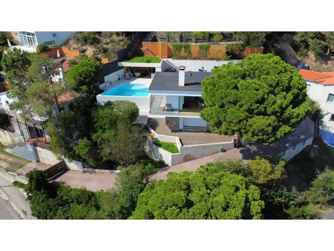 Exterior view of Houses for sale in Lloret de Mar  with Air Conditioner, Heating and Private garden