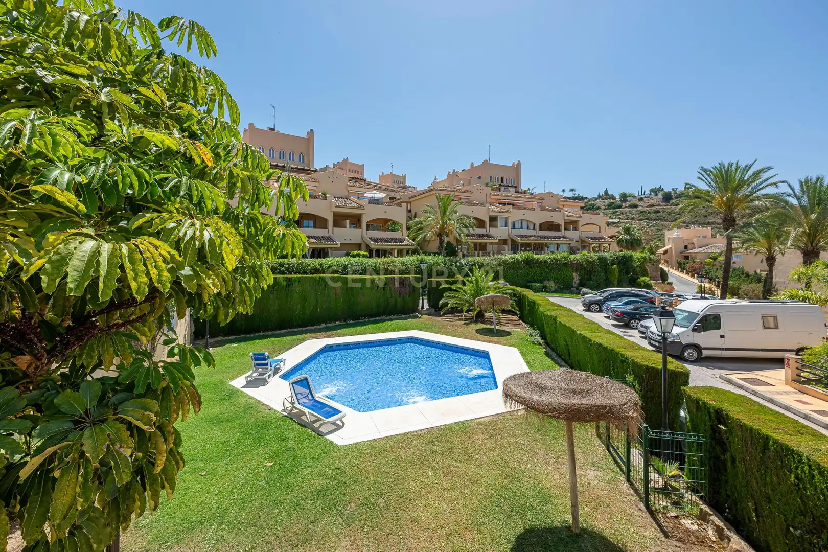 Garden of Apartments for rent in Marbella  with Air Conditioner, Private garden and Washing machine