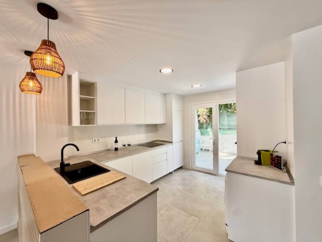 Kitchen of Single-family semi-detached to rent in Rincón de la Victoria  with Air Conditioner, Parquet flooring and Terrace
